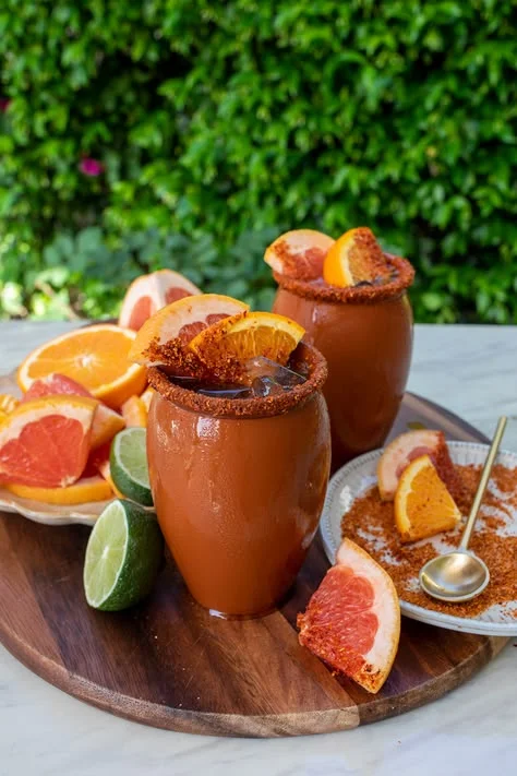 Barra de cantaritos con cítricos para una celebración
